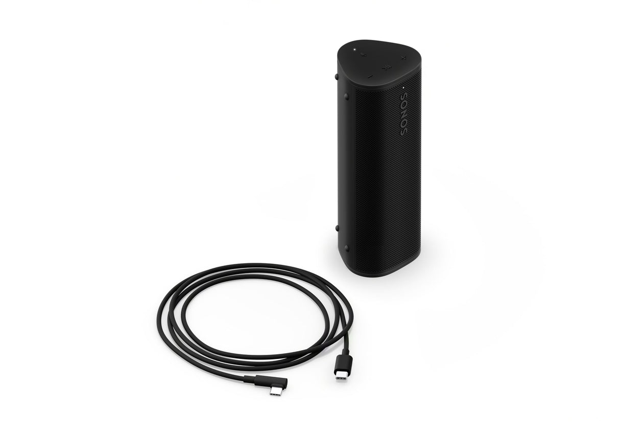 Sonos Roam 2 Altavoz inalámbrico portátil y ultracompacto - Impermeable - 10 Horas de autonomía - Negro