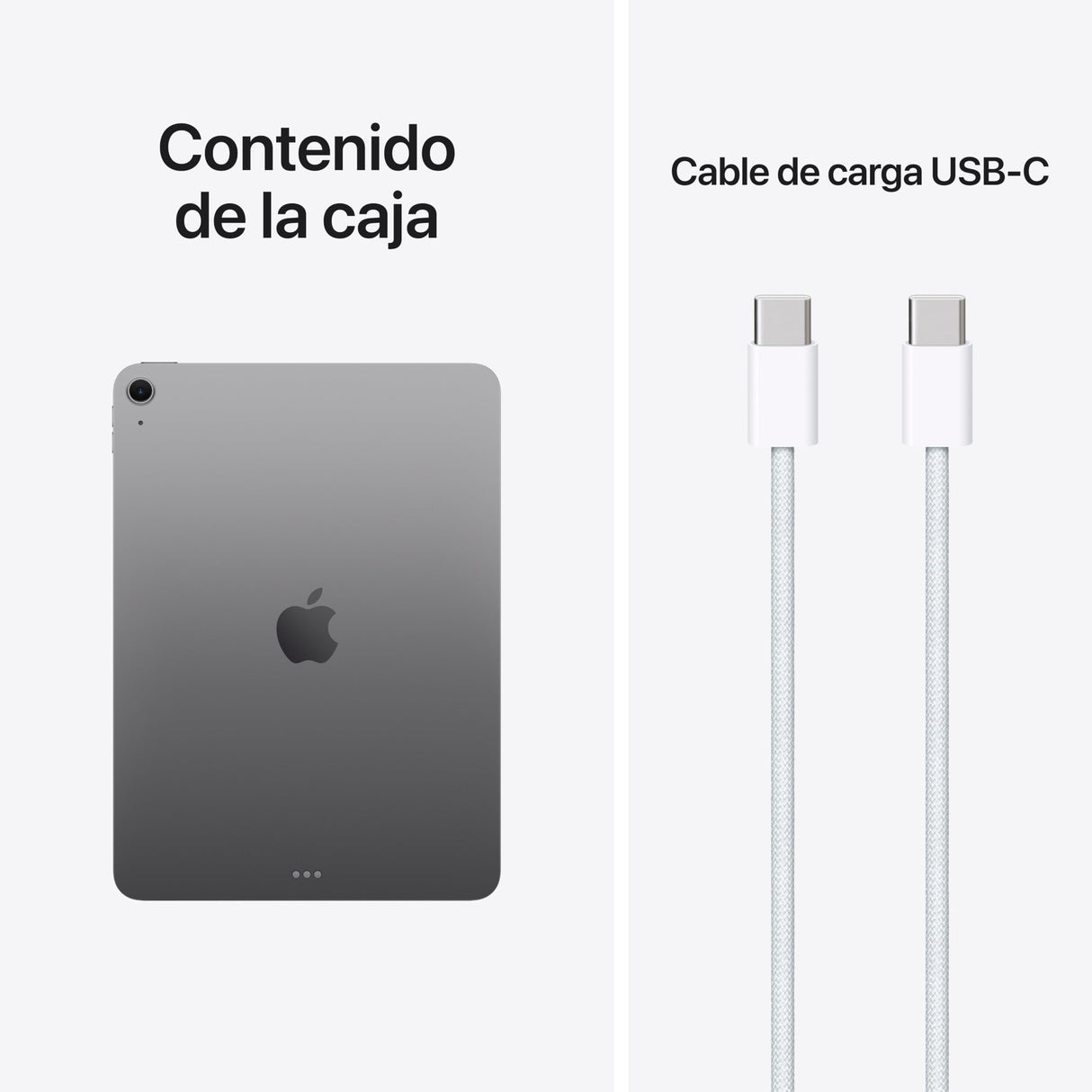 Apple iPad Air de 11 Pulgadas (M4): Pantalla Liquid Retina, 128 GB, cámaras Frontal/Trasera de 12 Mpx, Wi‑Fi 7 con el Chip N1 de Apple, Touch ID — Gris Espacial