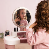 Smoby - Tocador My Beauty - Peluquería, manicura y maquillaje - Espejo y almacenaje - 15 accesorios - Material reciclado - A partir de 3 años - Fabricado en Francia