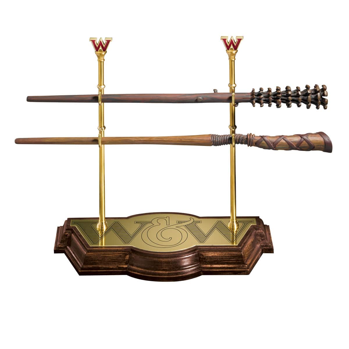 The Noble Collection Colección de varitas Weasley de Harry Potter con Soporte de exhibición, varitas de Resina de Fred & George Weasley de 17 Pulgadas - Juego de película con Licencia Oficial