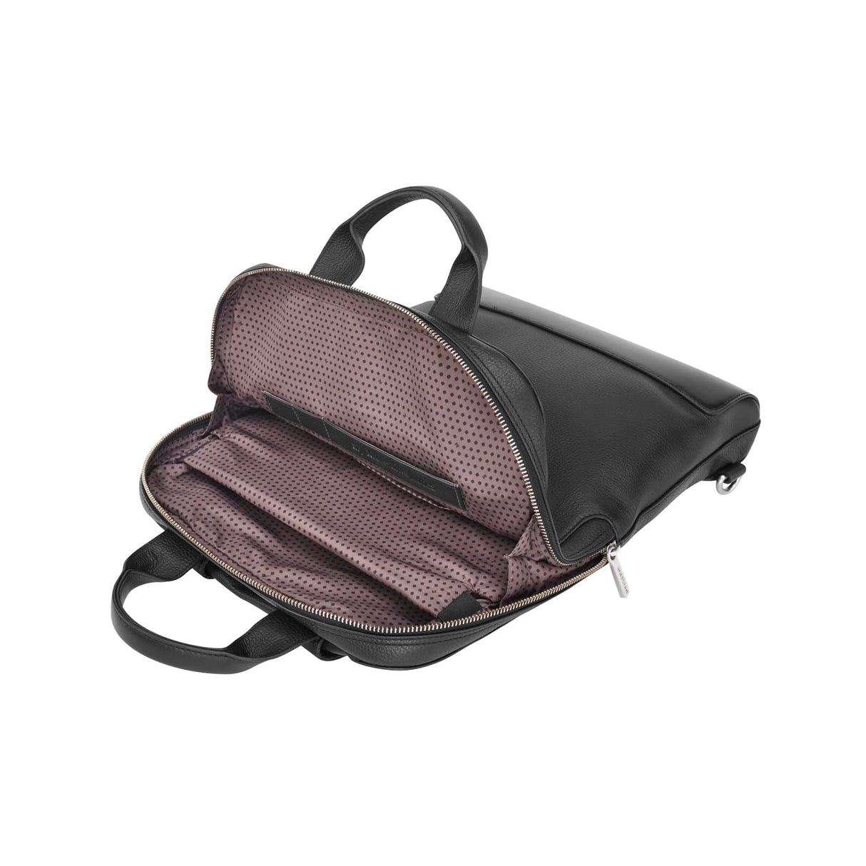 Moleskine Device Bag Colección Classic Leather, Bolsa Porta PC Vertical en Cuero, Mochila Porta PC para Laptop, Notebook, iPad, Computadora hasta 15'', Dimensiones 30 x 8,5 x 40 cm, Color Negro