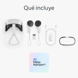 Meta Quest 3S 128 GB — Entra en la Realidad Mixta —— Gafas compactas - Incluyen 3 Meses de Prueba para Meta Horizon+