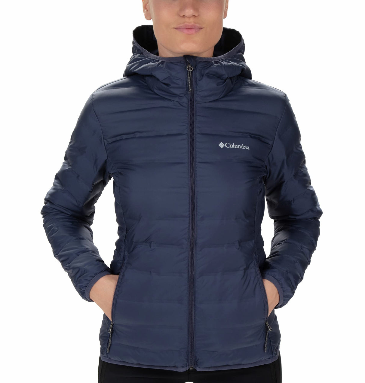 Columbia Lake 22 Down Hooded Jacket Chaqueta De Plumas Acolchada Con Capucha, Nocturnal, M Mujer