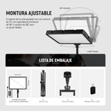 NEEWER Basico Kit Iluminación Panel Luz Video LED 2 Paquetes con 2 59'' Soportes y 2 Soportes Teléfono, 850lx/0.5m Bi Color 2700K-6500K Luz de Estudio Regulable para Foto Grabación Live Stream, BP300