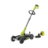 Ryobi RY18LMC30A-120 - Cortacésped 3 en 1 de 18 voltios, Recortadora/cortadora/Barra de Basura, diámetro de 30 cm, 1 batería de 2,0 Ah y 1 Cargador de 1,5 A, RY18LMC30A-120