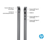 HP Omnibook X Flip - Ordenador portátil Convertible de 16" 3K OLED táctil (Ryzen AI 7 350, 32GB RAM, 1TB SSD, AMD Radeon 860M Graphics, Windows 11 Home) Silver - Teclado QWERTY Español