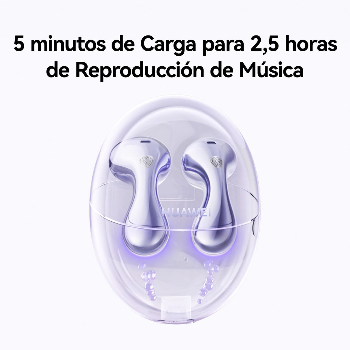 HUAWEI FreeBuds 6 Auriculares Inalámbricos, Ajustados a los Oídos, Sonido Auténtico de Doble Controlador, Llamadas Estables y Claras, Open-fit ANC, 36H Duración de la Batería, IP54, iOS&Android,Morado