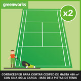 Greenworks 48V (24V x 2) Cortacésped de Batería Autopropulsada para Céspedes Grandes Hasta 480 m², Ancho de Corte 46 cm, Bolsa de 55L MÁS Dos Baterías 24V de 4Ah y Cargador Doble,GD24X2LM46SPK4X