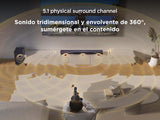 TCL Barra de Sonido Q65H 5.1 Canales para TV, 580 vatios, Cine en casa, Sonido Cine Envolvente, expansión de Sonido, Dolby Atmos, DTS:X, Bluetooth 5.3, HDMI eARC, Mando a Distancia único, USB