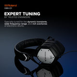 Auriculares para V-Drums Roland VMH-D1 | Diseñados por Roland y V-MODA para V-Drums y todos los kits de batería electrónica | Sonido inmersivo | Confort prolongado