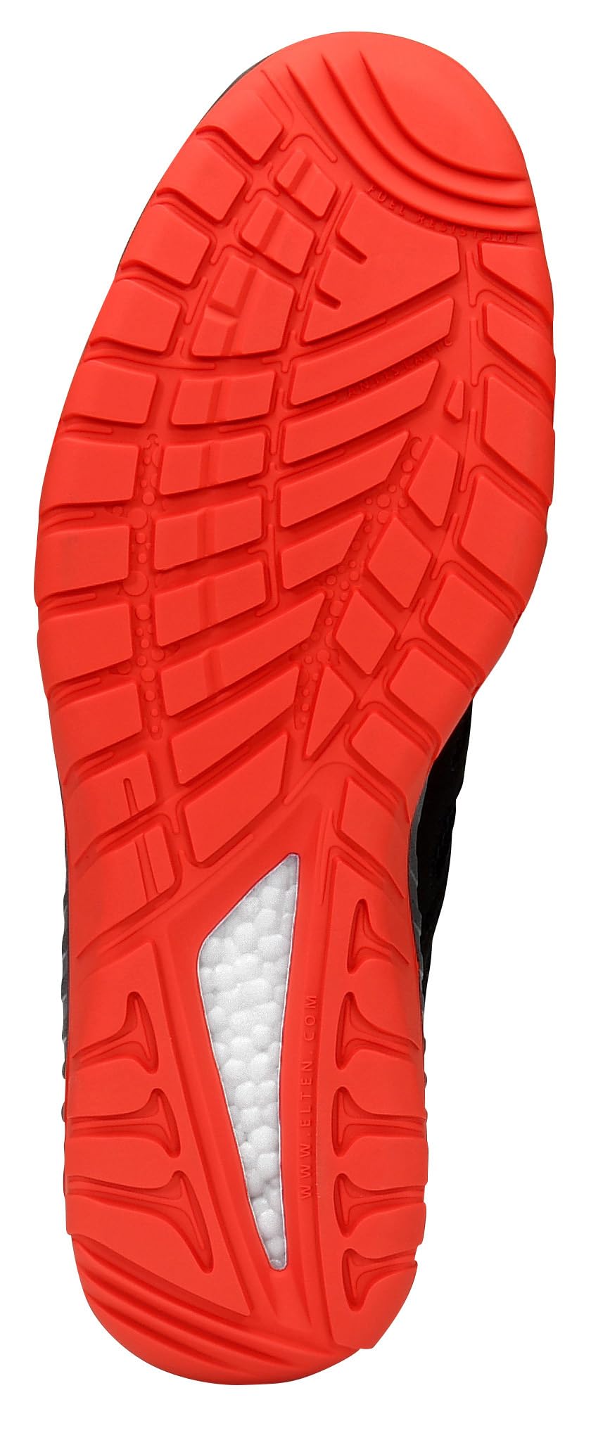 ELTEN Zapatos de seguridad MADDOX Black-Red Low S3, para hombre, deportivos, ligeros, color negro/rojo, puntera de acero