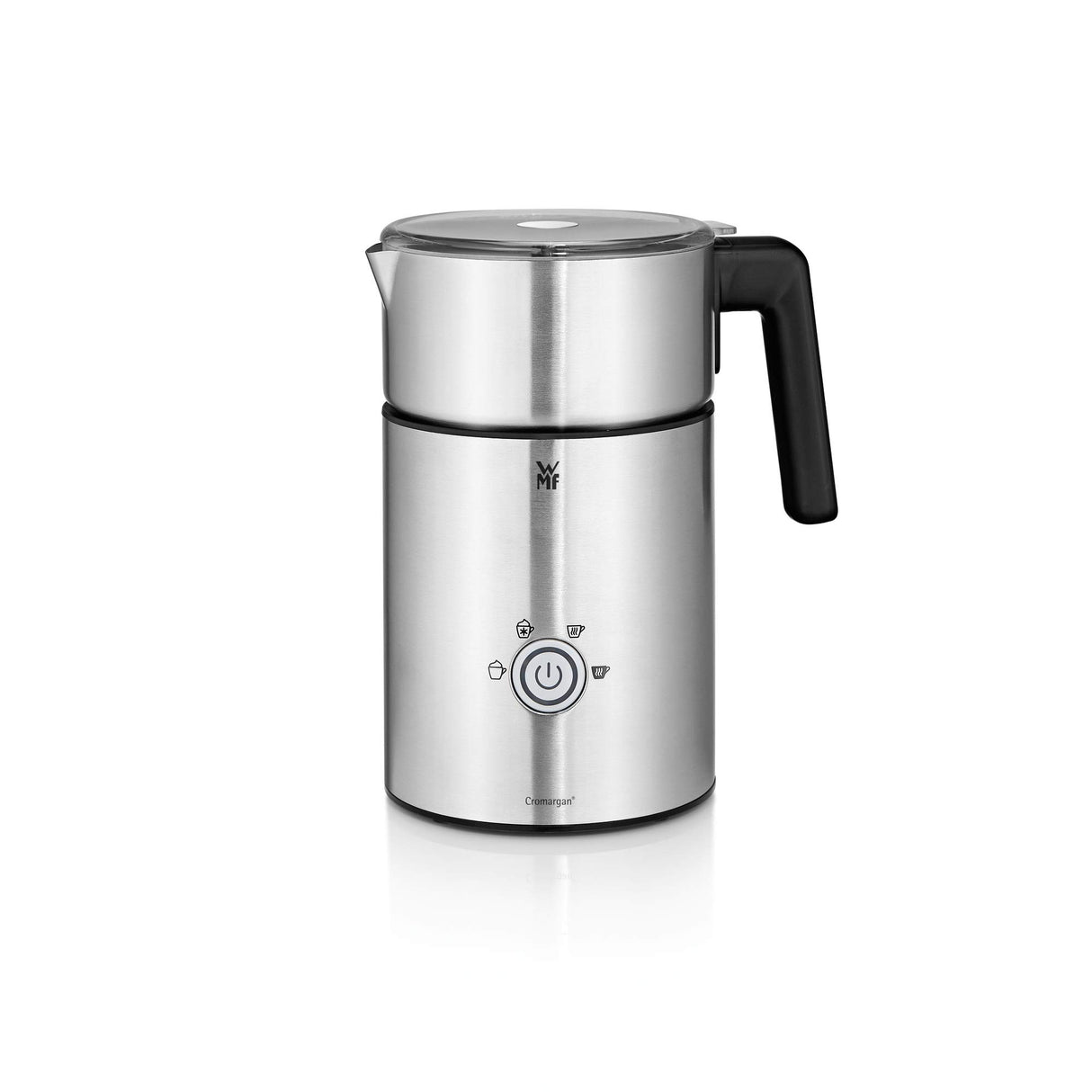 WMF Lono - Espumador Milk&Choc, 650 W, con 4 funciones, libre de BPA, acero de Cromargan, apto para lavavajillas, para capuccino, latte macchiato, frappé y chocolate caliente, apagado automático