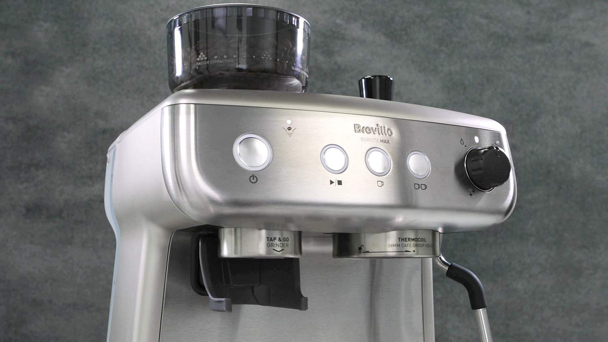 Breville Barista Max máquina de café expreso, totalmente automática con molinillo integrado y bomba italiana de 15 bares [VCF126X]