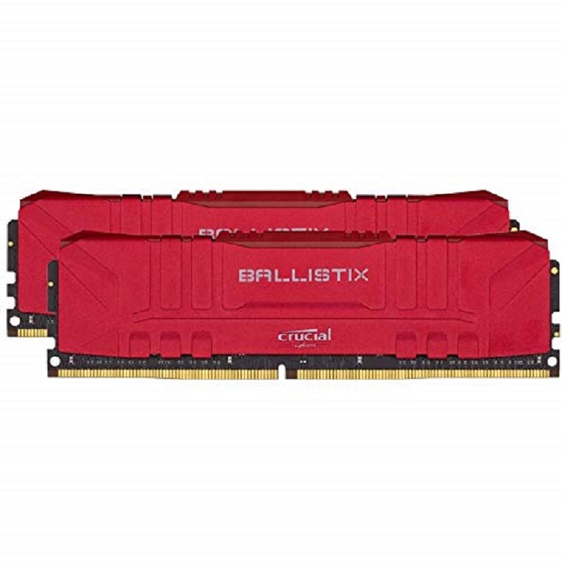 Crucial Ballistix BL2K16G26C16U4R 2666 MHz, DDR4, DRAM, Memoria Gamer para Ordenadores de sobremesa, 32GB (16GB x2), CL16, Rojo