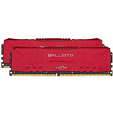 Crucial Ballistix BL2K16G26C16U4R 2666 MHz, DDR4, DRAM, Memoria Gamer para Ordenadores de sobremesa, 32GB (16GB x2), CL16, Rojo