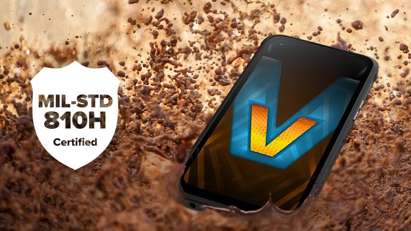 Resistente Smartphone blindado Hammer Blade V 5G Impermeable Gran batería 5000mah eSim IP69 cámara 50mpx Pantalla nítida 6.59 HD+ Volte y VoWiFi 256GB Unidad