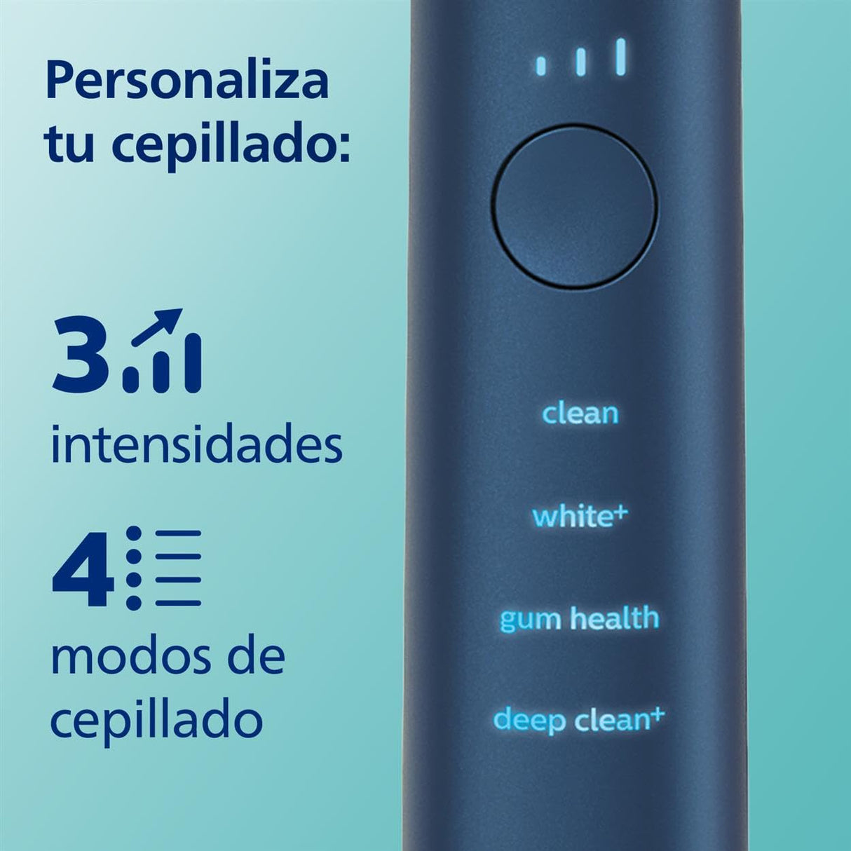 Philips Sonicare DiamondClean 9000, cepillo dental eléctrico, edición especial, cepillo dental sónico con aplicación, sensor de presión, soporte de carga, color aguamarina, modelo HX9911/89