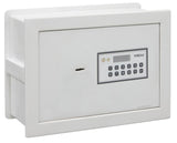 ARREGUI Magna 591020 Caja Fuerte Empotrable con Código y Llave | Caja de Doble Seguridad con Fondo Extensible para Dinero | Caja Fuerte de Pared Electrónica para Hogar u Oficina |26x36x15-25cm |14-23L