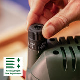 Bosch Home and Garden POF 1400 ACE Fresadora de Superficie, 1400 W, en Maletín