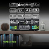 M-697 IDT Smart Micro System - Sistema Compacto de 60 W con Dab+, Radio por Internet, CD, Spotify y Bluetooth en diseño de Madera Noble