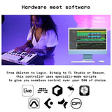 Arturia - MiniLab 3 - Controlador MIDI Universal para Producción Musical, con Paquete de Software Todo en Uno - 25 Teclas, 8 Almohadillas, white