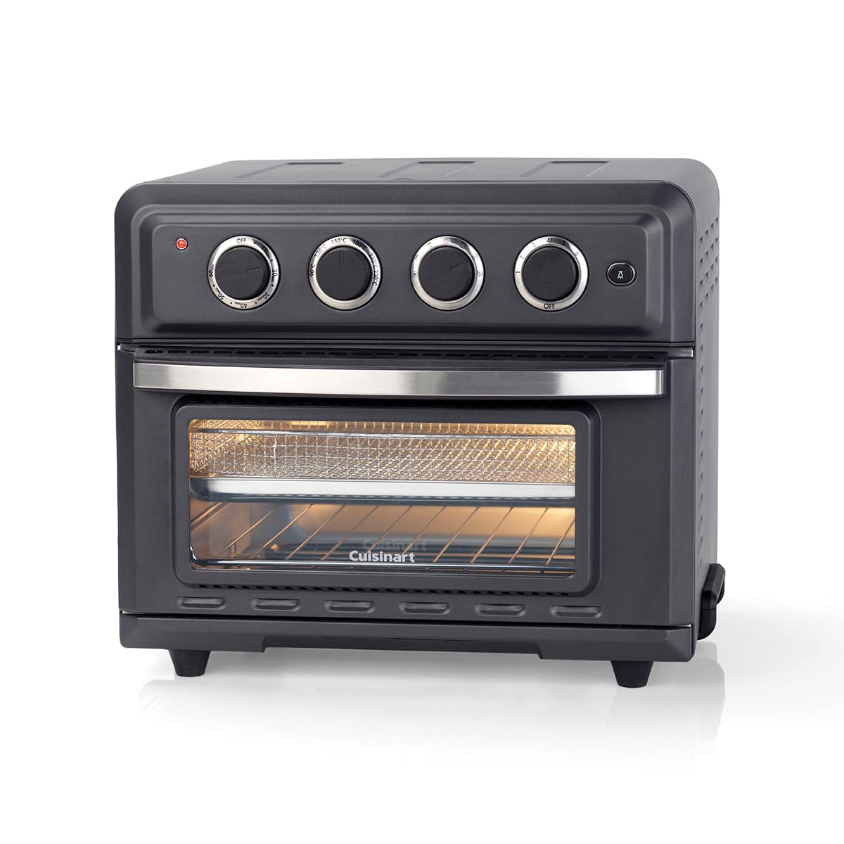 Cuisinart Mini Horno Freidora | 7 en 1: Freír, Asar, Hornear, Gratinar, Empanadillas, Tostar y Mantener caliente | 2 niveles de cocción, gran capacidad de 17L, espacio pollo entero de 1.8kg