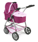 Bayer Chic 2000 637 29 Carrito para muñecas, 3 en 1, Color Morado, Lila/Rosa