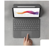 Logitech Folio Touch iPad funda teclado para iPad Air 4ª/5ª gen, 2020/2022, Disposición QWERTZ Alemán - Gris