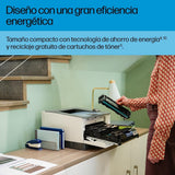 HP Color LaserJet Pro 3202dn, Impresora Láser Monofunción A4, impresión a doble cara automática, 25 ppm, USB 2.0, Procesador 1,2 GHz, Ethernet, Memoria 256MB, Compatible con HP Smart, Blanca y Azul