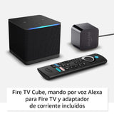 Amazon Fire TV Cube (Última generación) | Reproductor multimedia en streaming con control por voz a través de Alexa, Wi-Fi 6E y Ultra HD 4K