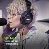 Shure SRH440A Auriculares con Cable de oído para el monitoreo y la grabación, Grado de Estudio Profesional, Respuesta de frecuencia Mejorada - Versión 2022