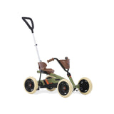 BERG Pedal Gokart Buzzy Retro 2-in-1 Verde Incl. Barra de Empuje | Coche de Pedales, Seguro y Estabilidad, Juguete para niños Adecuado para niños de 2 a 5 años