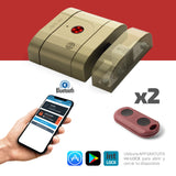 Cerradura electrónica invisible de alta seguridad int_LOCK BT. Acabado níquel mate.