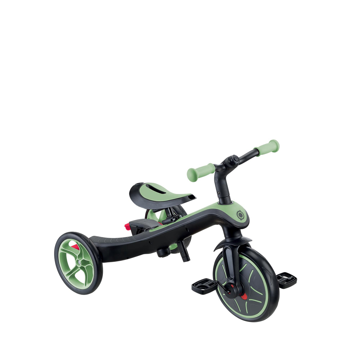 Globber Tricycle Explorer 4 en 1 - Triciclo evolutivo y draisiano para niños pequeños de 10 Meses a 5 años - Versión 2 - Verde Salvia