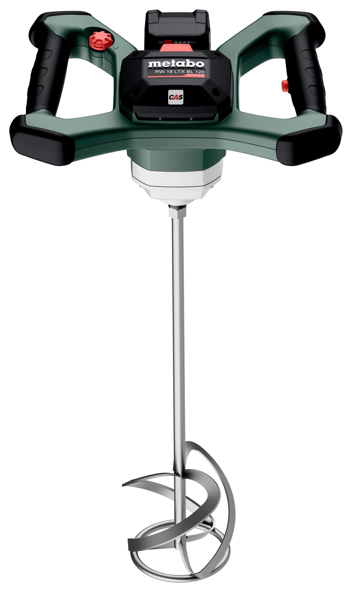 Metabo Agitador de Batería 18V RW 18 LTX BL 120 | Motor Sin Escobillas, Parada Rápida, 30L Mezcla Eficiente, Seguridad Mejorada, Manejo Ergonómico Avanzado