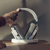 Fractal Design Scape Light - Auriculares inalámbricos para Gaming en PC - Micrófono Giratorio con Mute y antirruido - hasta 40 Horas de autonomía - Iluminación Ambiental configurable - Gris