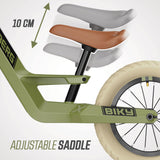 Berg Biky Retro Bicicleta sin Pedales 2 años, Juguetes Infantiles, Ligera, Sillín de Altura Ajustable, hasta 25kg, Verde
