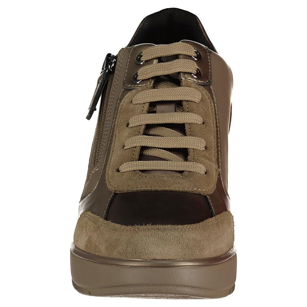 Geox D Ilde C, Zapatillas, Dk Taupe, 41 EU