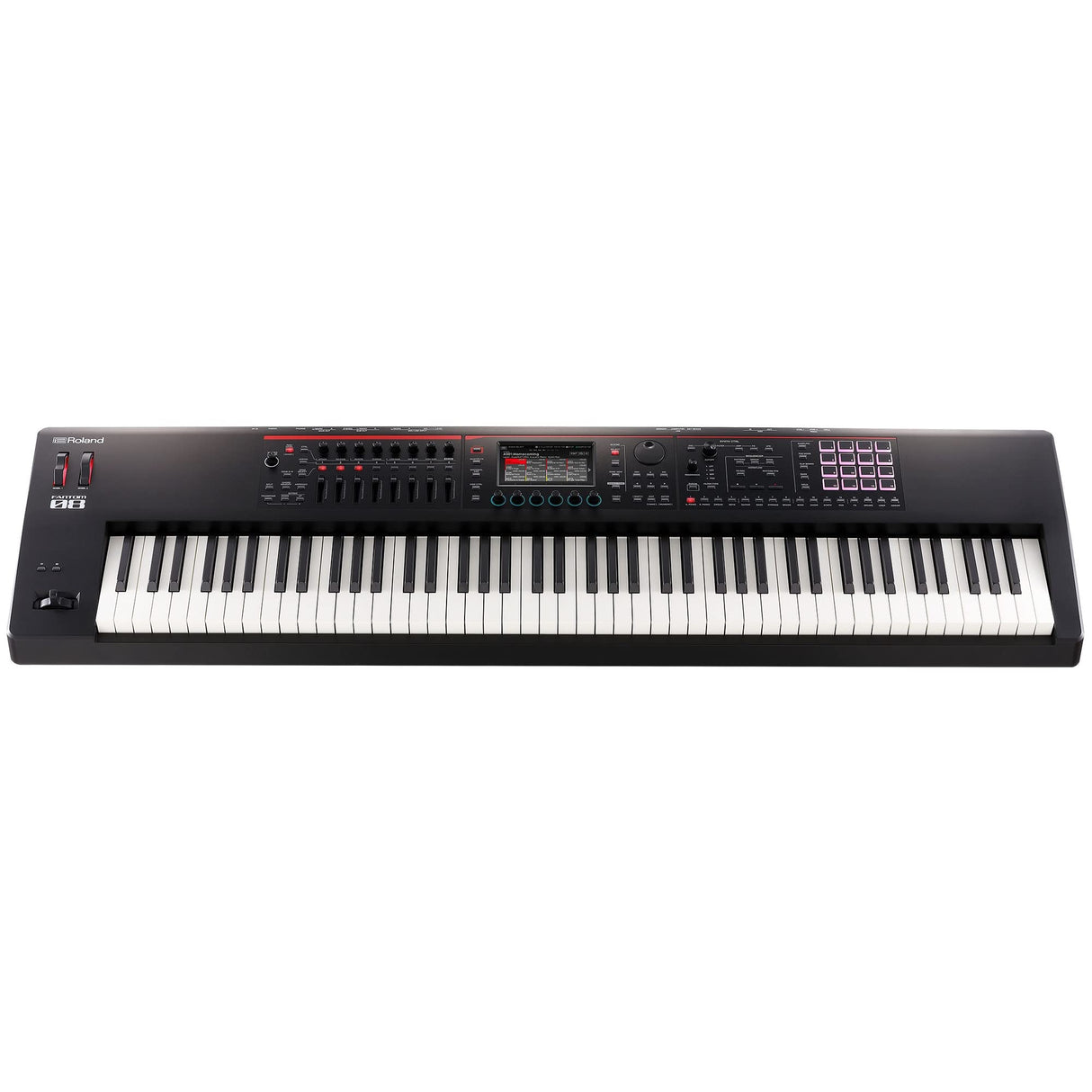 TECLADO SINTETIZADOR Roland FANTOM-08 – Teclado sensible a la velocidad de 88 notas | Miles de sonidos acústicos y electrónicos de Roland | Tecnologías ZEN-Core y SuperNATURAL | Secuenciador TR-REC