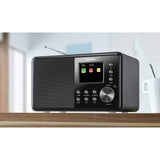 Karcher Dab 3000 - Radio Dab+ (Radio Digital, Dab Plus/FM RDS, Entrada Auxiliar, Despertador con Alarma Dual, Radio de Cocina pequeña, Negro)