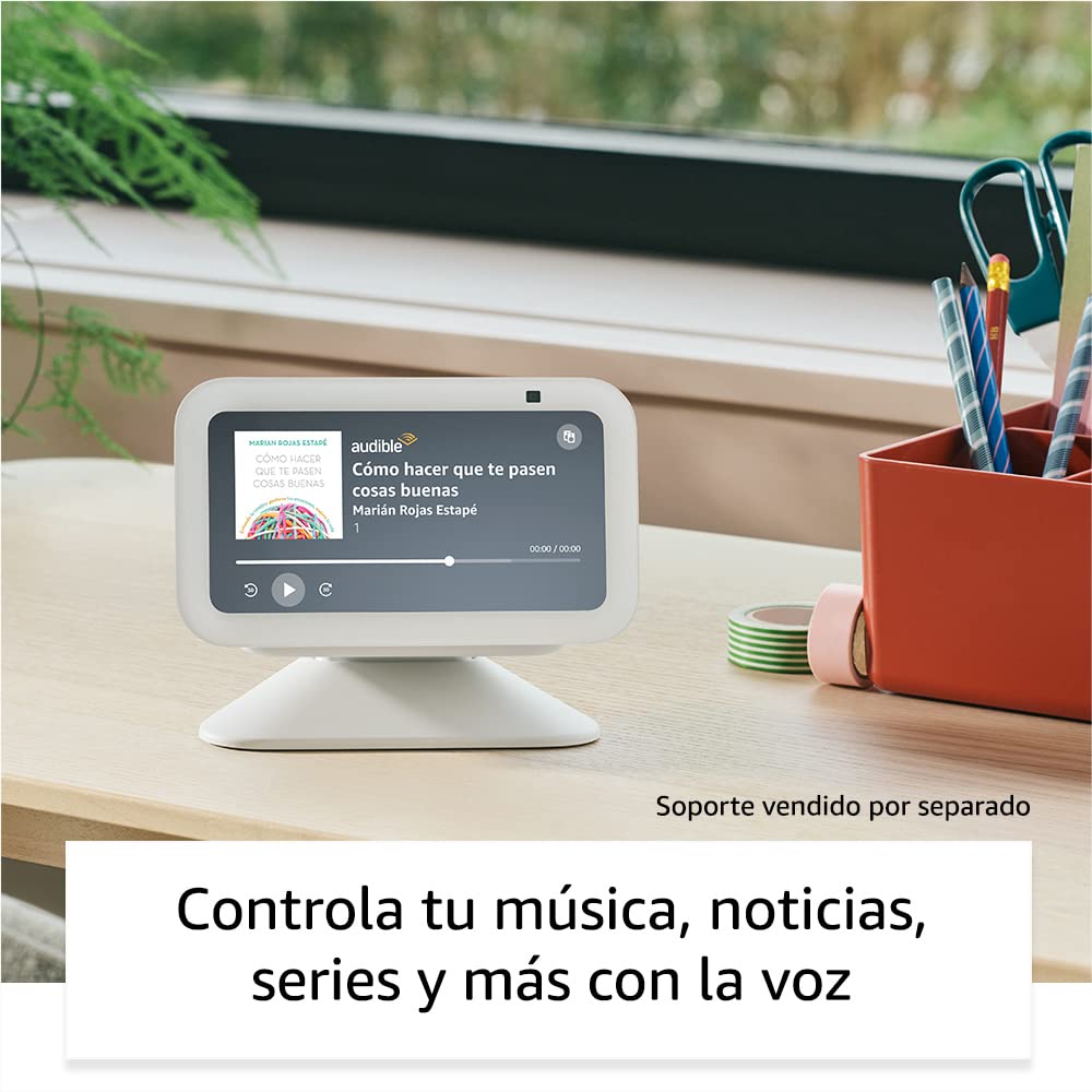 Echo Show 5 (Última generación) | Pantalla táctil inteligente con Alexa diseñada para controlar tus dispositivos de Hogar digital y más | Gris azulado