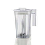 Alessi Plissé MDL09 W, Batidora de Diseño con Jarra Graduada, en Resina Termoplástica, Enchufe Europeo 700W, 1,5l, Blanco