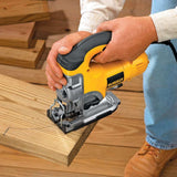Dewalt DW331K-QS - Sierra de calar 701w electrónica con puño cerrado + maletín