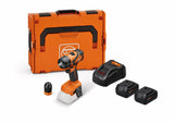 FEIN Taladro atornillador a batería, ABS 18 Q AS, 2 velocidades, Con motor sin escobillas y alojamiento QuickIN, para perforar hasta 13 mm y Roscar hasta M10, con 2 baterías 18V 5Ah y cargador