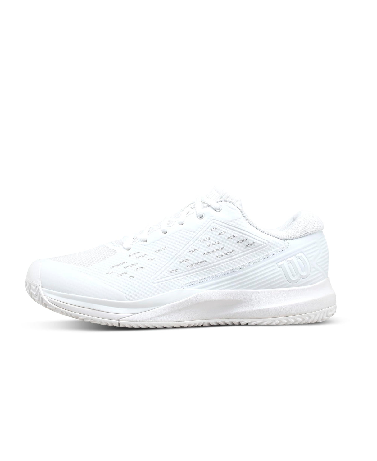 Wilson Rush Pro Ace, Tennis Shoe Hombre, White/White/Black, 45 1/3 EU
