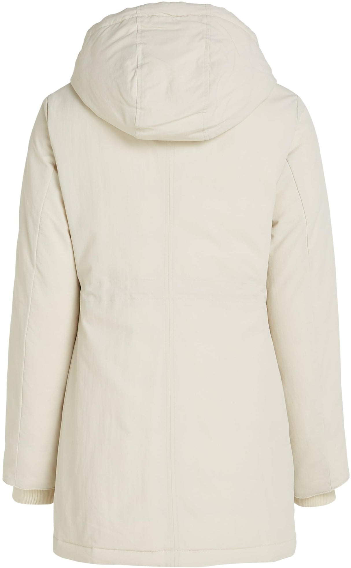 Tommy Jeans Parka Mujer con Capucha, Marfil (Newsprint), L