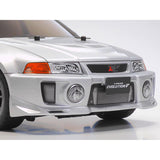 Tamiya 58713 1:10 RC Mitsubishi Lancer EVO V TT-02 - Coche teledirigido, vehículo RC, modelismo, Kit para Montar, Hobby, Bricolaje, Modelo RC, Kit RC