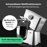 ProfiCook® robot de cocina | XXL | 12L bol | amasadora | motor 2500W | engranaje metálico | pantalla LED | robot de cocina | para hasta 8,5 kg de masa | 13 velocidades | PC-KM 1254 acero inoxidable