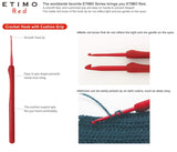 Tulip - Tulip Etimo Red Softgrip Crochet Hook Set - 1 Unidad
