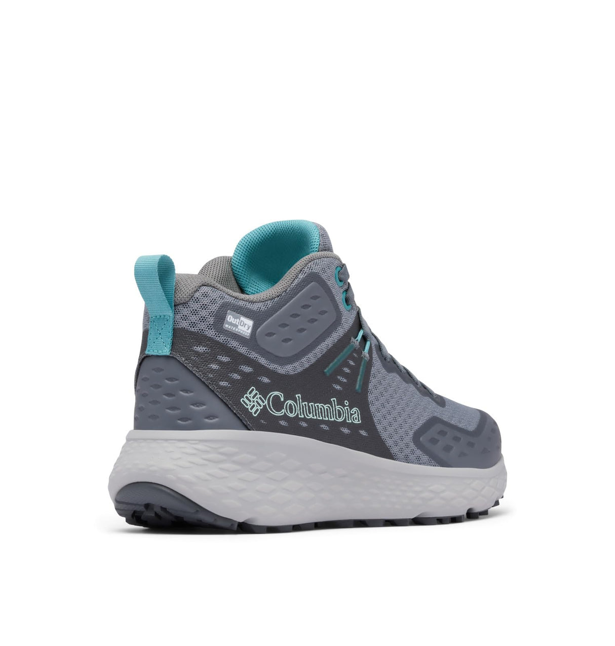 Columbia Women's Konos TRS Outdry Mid, Waterproof Mid Rise Trekking and Hiking Boots, Ti Grey Steel/Teal, 8